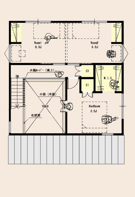 【長船町】デザイン住宅モデルハウス見学会の間取り画像