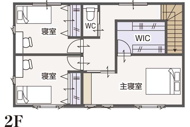 【津山市野介代】畳コーナーが落ち着く2階建てのお家の間取り画像