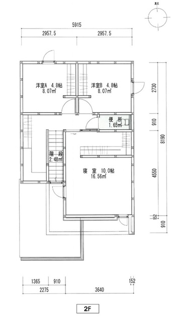 【完成現場見学会】金沢市割出町　家事ラク&収納を叶えた28坪のコンパクトハウスの間取り画像