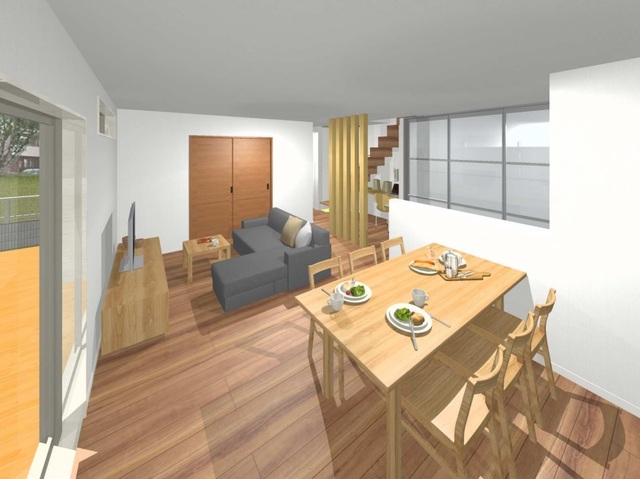 埼玉県三郷市「造り付けのワークスペースのある未来ゼロエネ住宅」のメイン画像