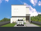 【高松市多肥上町】無彩色カラーの、スタイリッシュなZEH住宅のメイン画像