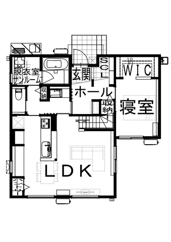 三条市帯織｜平屋のように暮らす、1階完結型の家「新築完成見学会」開催の間取り画像