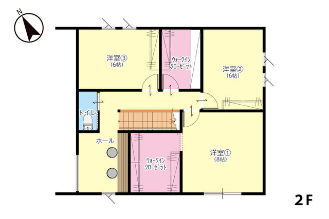【北区龍田】家族4人がのびのびと!ゆったりLサイズの生活空間「 広い○○の家」完成初公開！の間取り画像