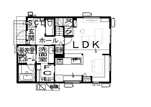 新潟市江南区横越｜心地いい居場所が見つかるヌックがある家「新築完成見学会」開催の間取り画像