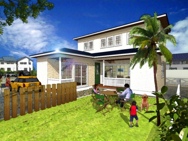 ＂夢が広がる広々デッキのハワイアンプランテーションハウス＂のメイン画像