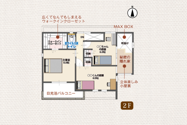 関市山王通 モデルハウスの間取り画像