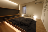 照明計画に配慮した落ち着きのある寝室　※ismシリーズ施工例