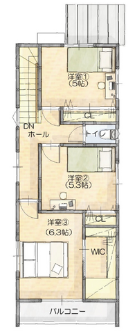 田中提案住宅オープンハウスの間取り画像