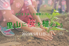 ※延期開催※ひだまりほーむ植樹イベント 「里山に桜を植えよう」のメイン画像