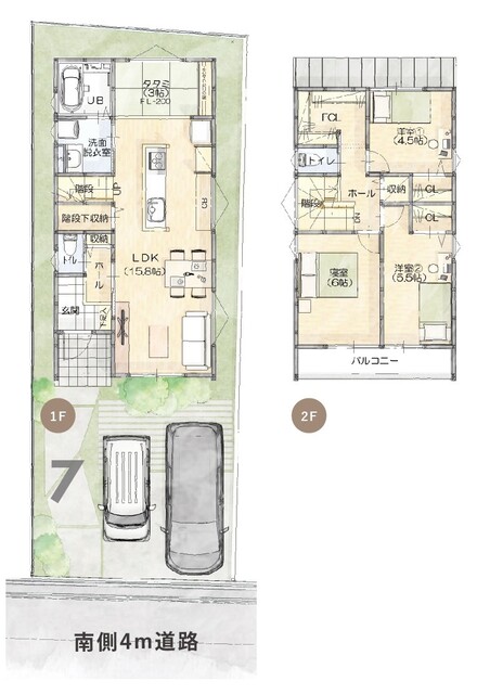 《岡山市北区田中》提案住宅オープンハウス（全3棟）【予約不要】の間取り画像